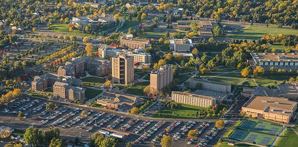 UNC campus aerial photo