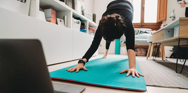 Practicing yoga remotely